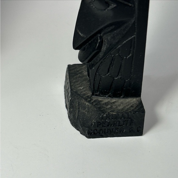 Boma Canada Totem Raven Desk Curio Souvenir Black Native 7” Vintage - Picture 6 of 9